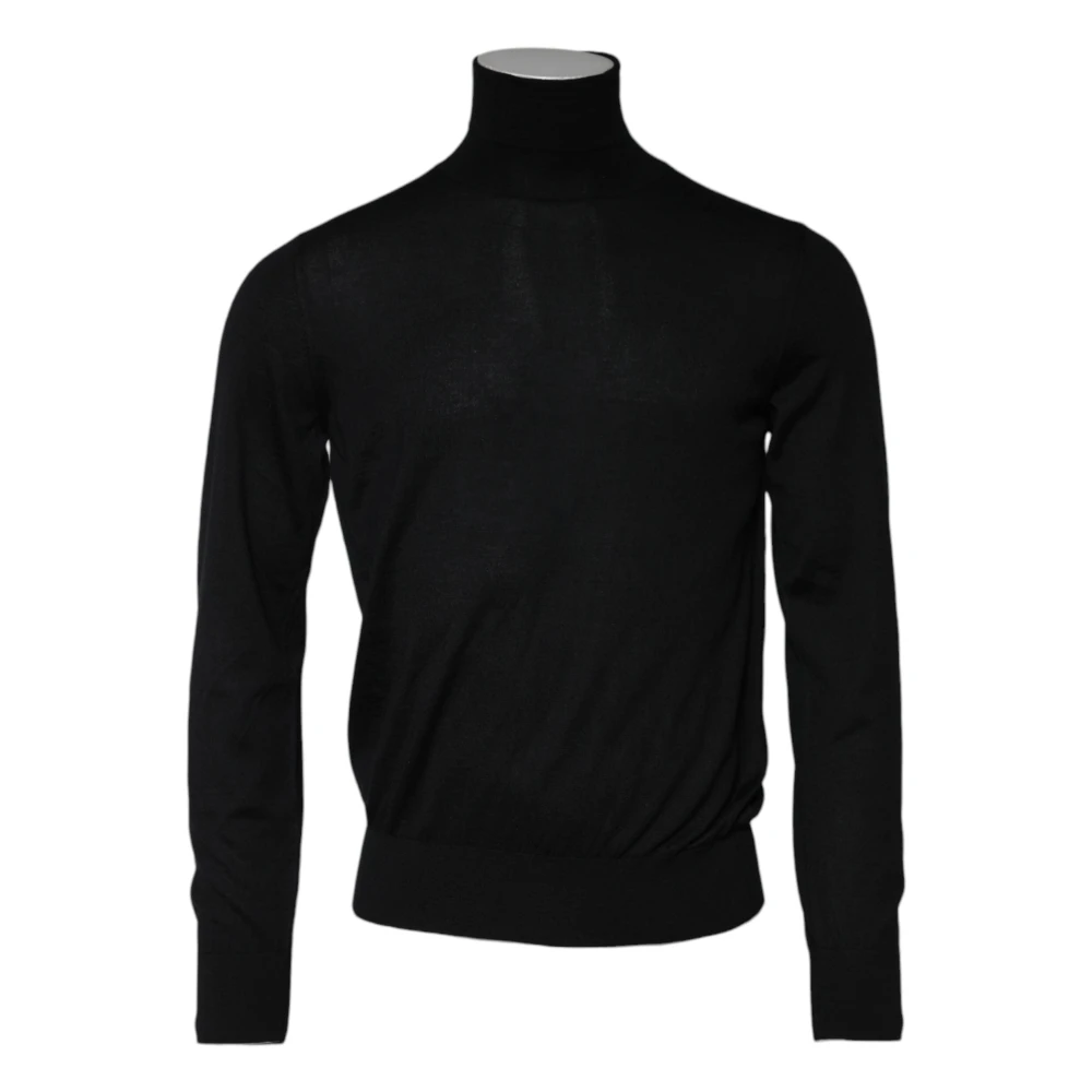 Dolce & Gabbana Men's Black Cashmere Knitted Pullover Sweater