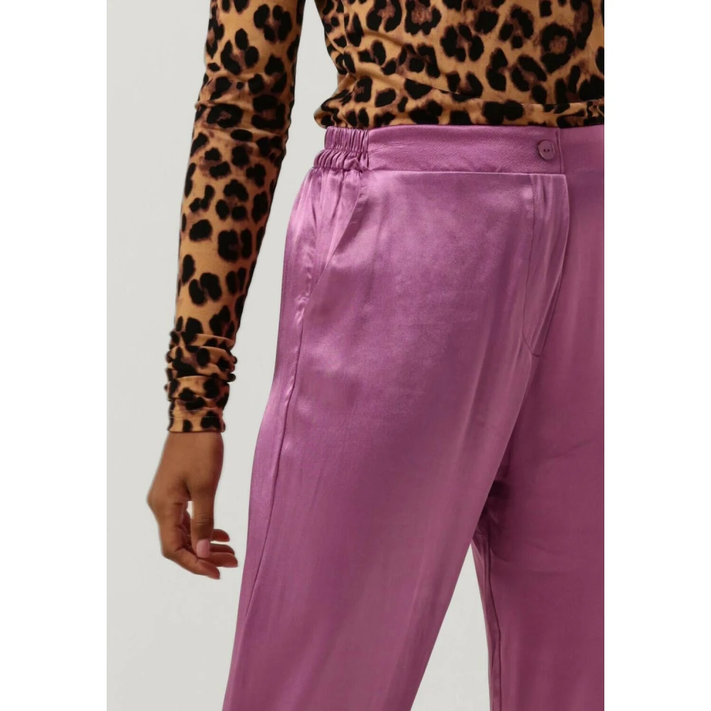 Amaya Amsterdam Paarse Abby Pants Dames Broeken Purple Dames