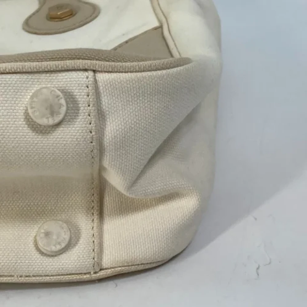 Chanel Vintage Pre-owned Canvas totes Beige Dames