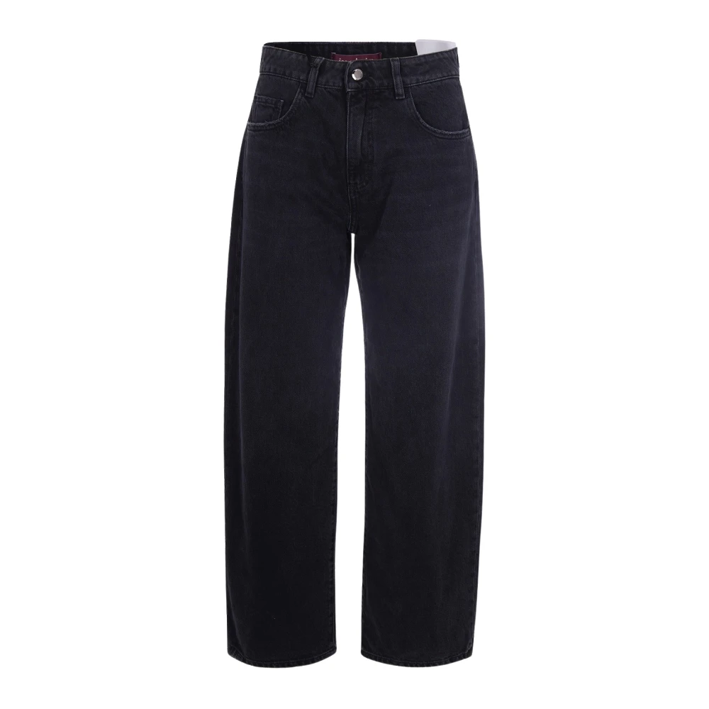 Icon Denim Kvinno Svart Jeans Dam, W28, Bomull, Loose-Fit Jeans