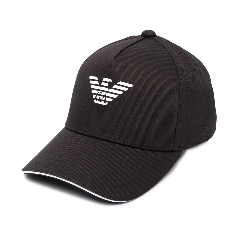 Emporio Armani Men's Black Cappello Baseball - Hats & Caps - One Size - Accessories