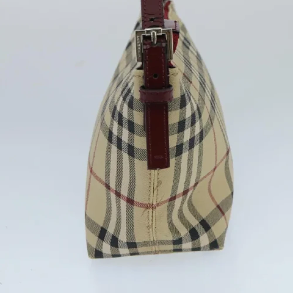 Burberry Vintage Pre-owned Leather shoulder-bags Beige Dames