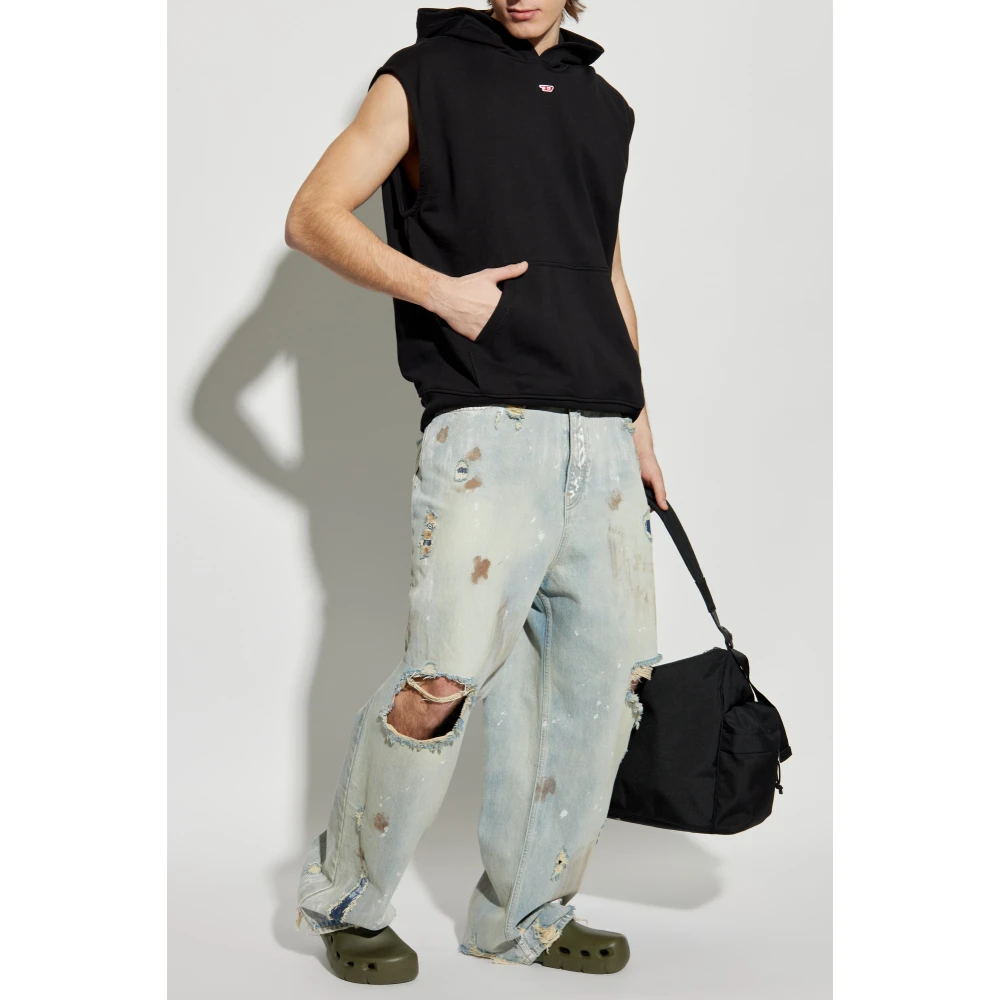 Diesel Sweatshirt S-Boxt-Sl-D Black Heren