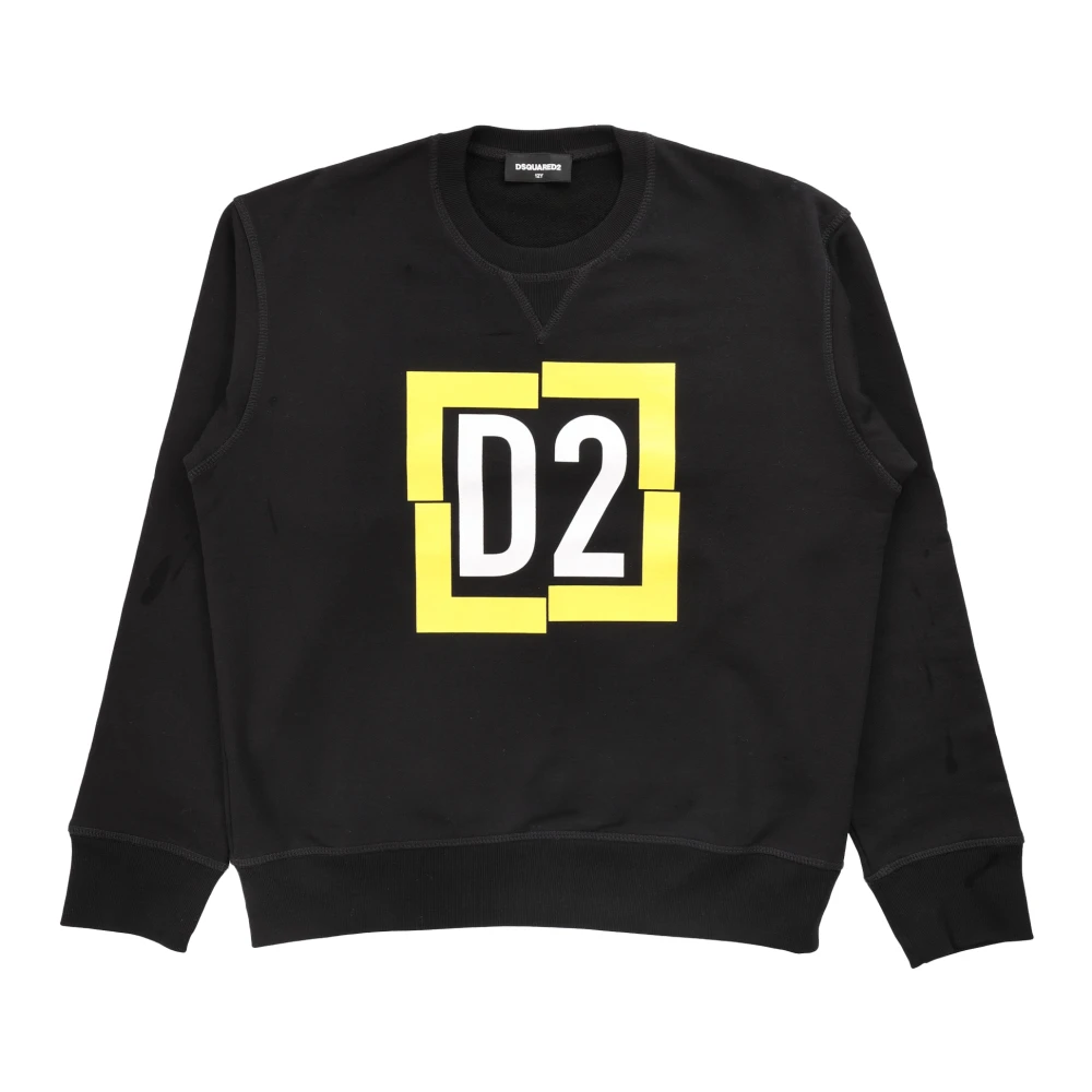 Dsquared2 Barn Sweatshirt - Regular Fit - Svart Black, Pojke