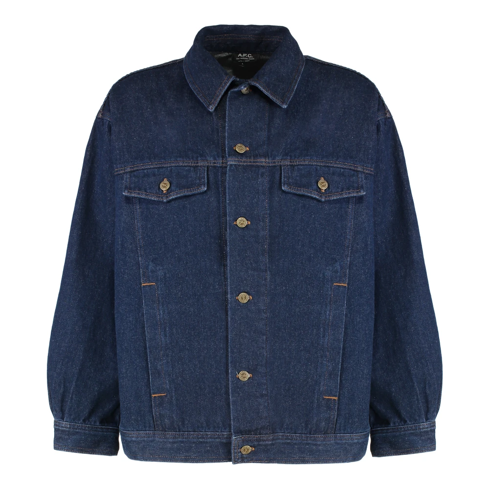 A.p.c. Men's Blue Elvis Jacket - Denim Jackets - Xl - Jackets