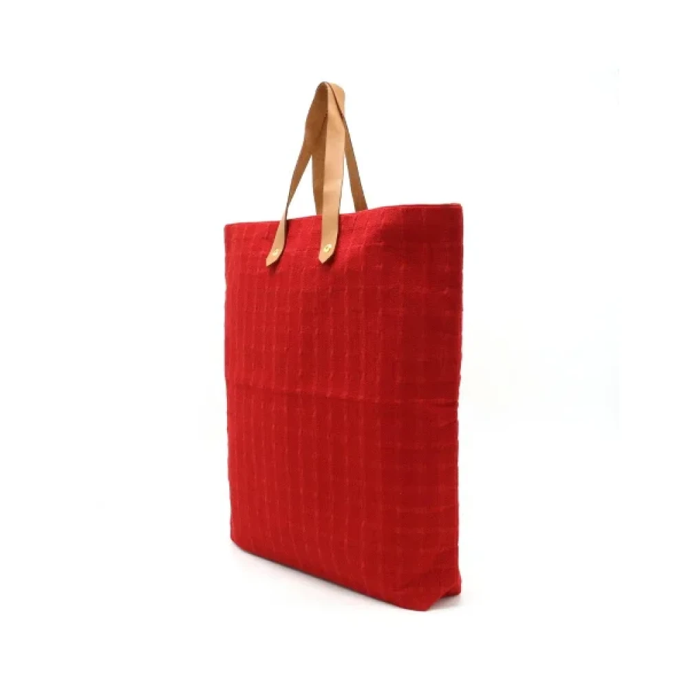 Hermès Vintage Pre-owned Fabric totes Red Dames