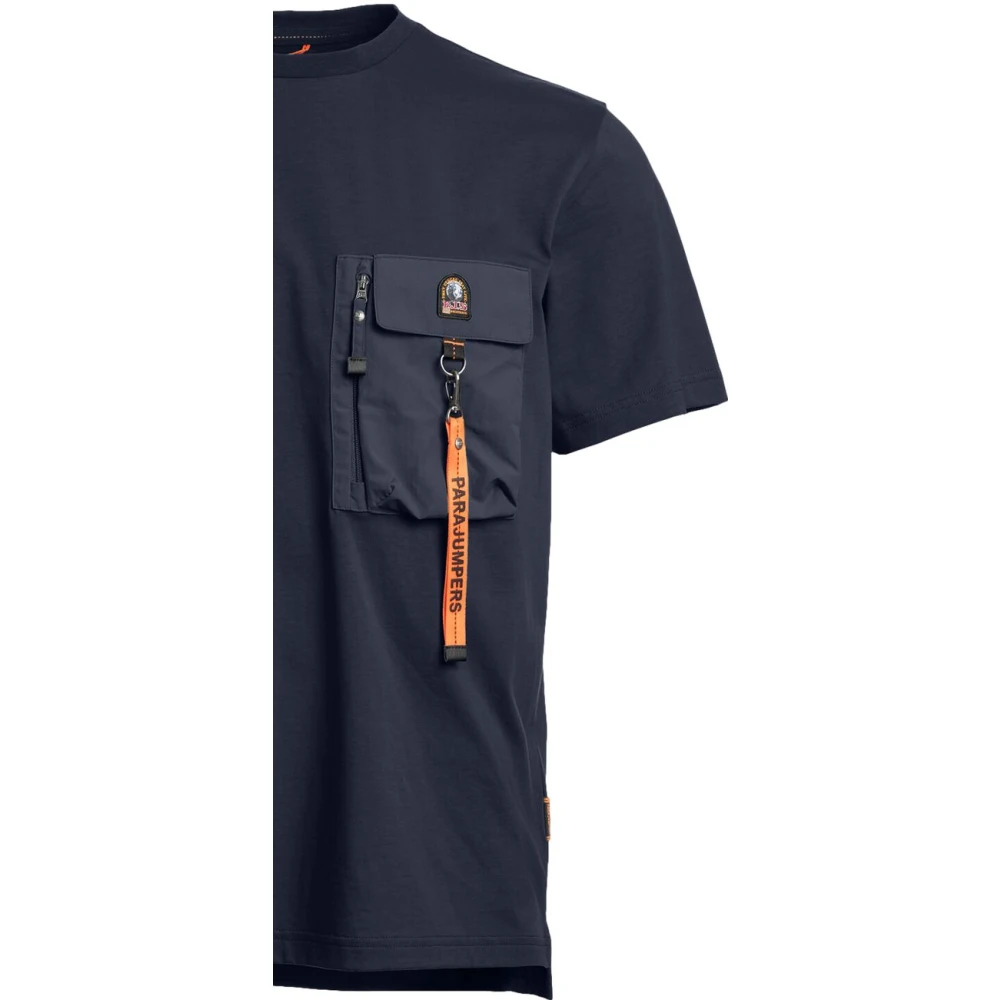 Parajumpers Navy Blauwe Urban T-shirt Mojave Blue Heren