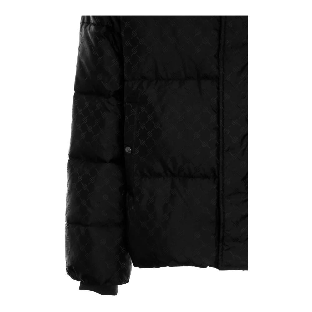 Daily Paper Monogram Puffer Jacket Black Heren