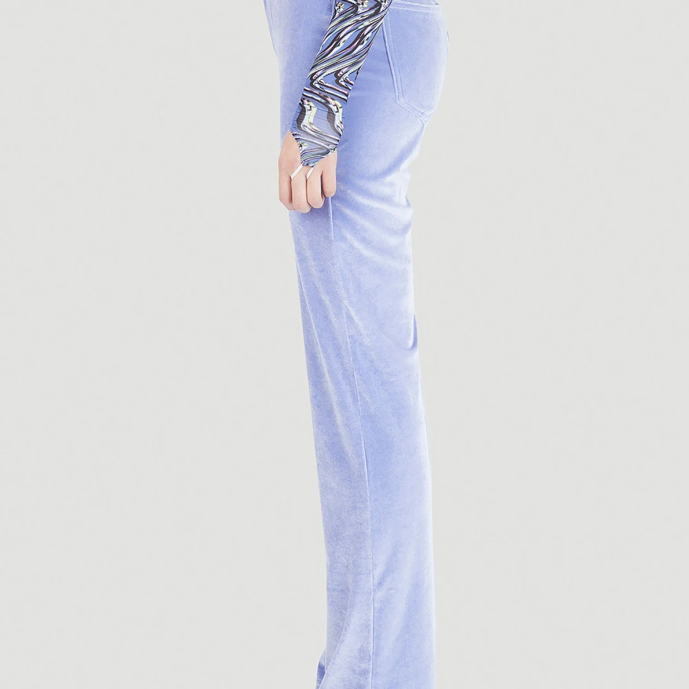 Maisie Wilen Fluweel Broek met 90s Euforie Purple Dames
