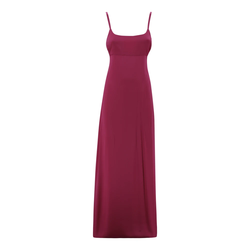 Max Mara Studio Fuchsia Mouwloze Enkellange Jurk Pink Dames