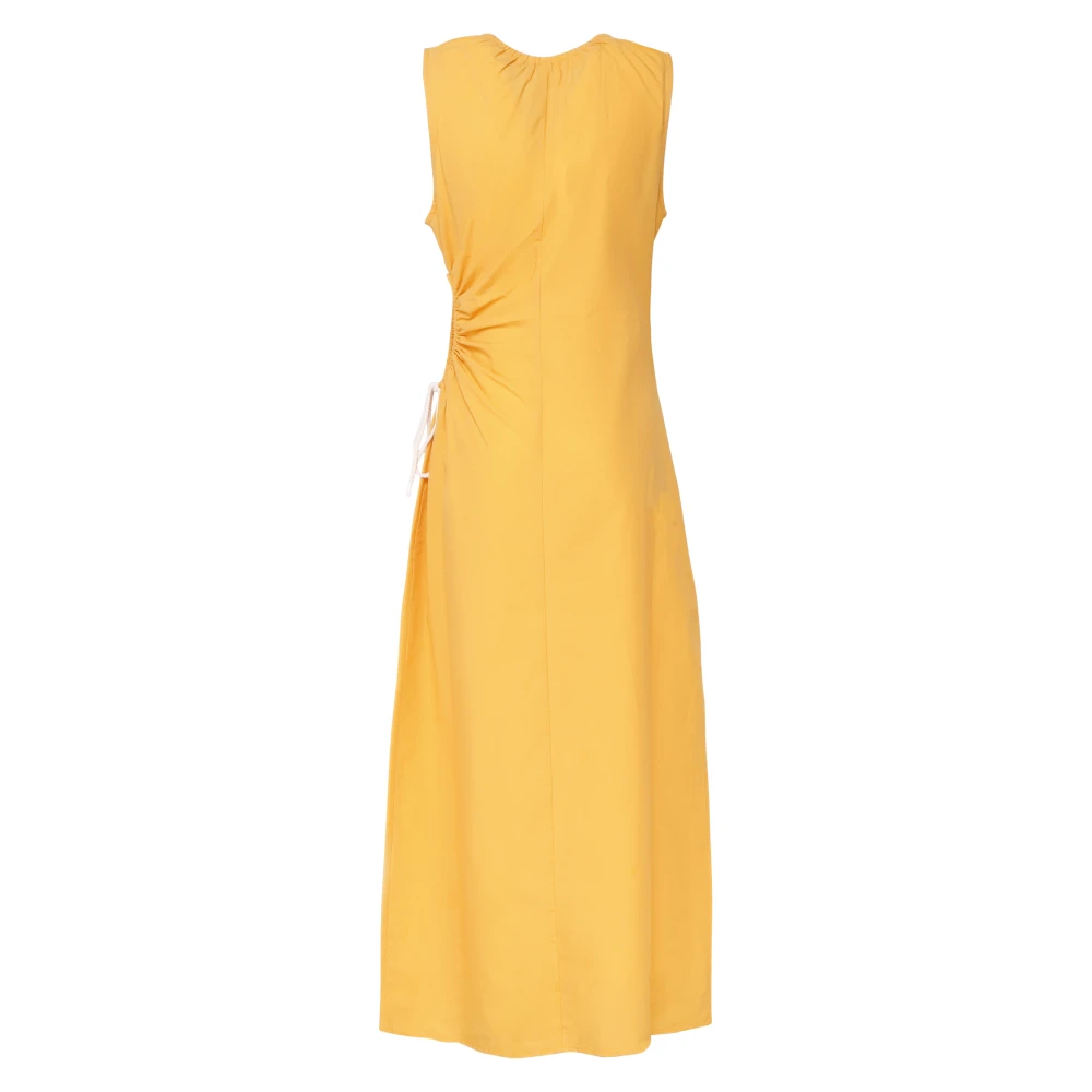 Ottod'Ame Cheddar Longuette Jurk met Porthole Yellow Dames