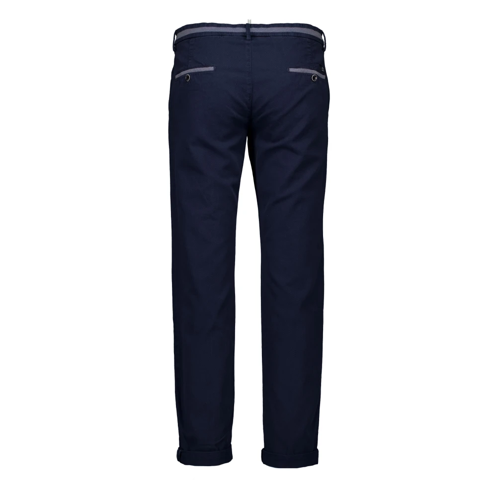 Mason's Blauwe Chino Broek Blue Heren