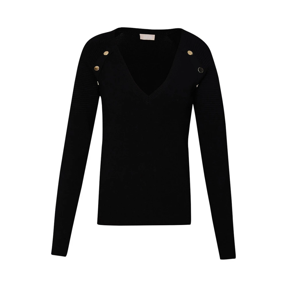Liu Jo Zwarte Trui Elegant en veelzijdig Black Dames