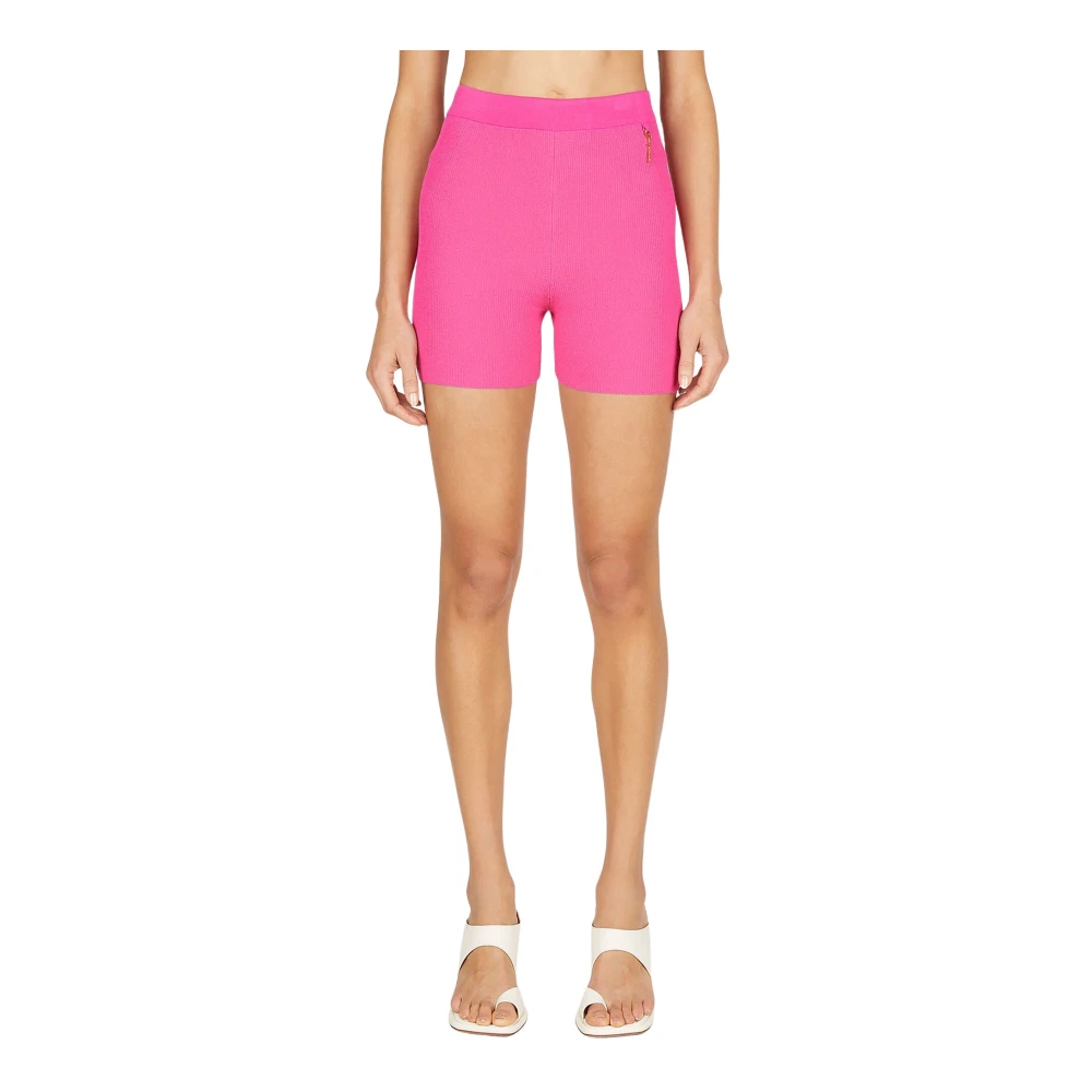 Jacquemus Pink Training Trousers & Tights, Female, 2XS, Le Short Pralu