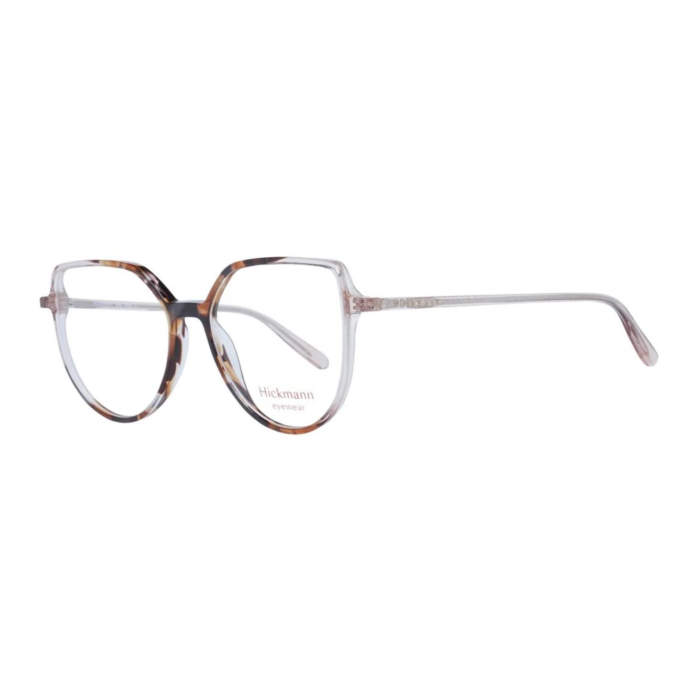 Ana Hickmann Bruine Ronde Optische Monturen met Demo Lenzen Brown Dames