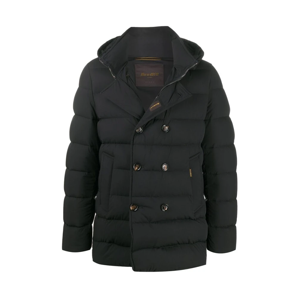 Moorer Klassiek Donkerblauw Gewatteerd Buitenkleding Blue Heren