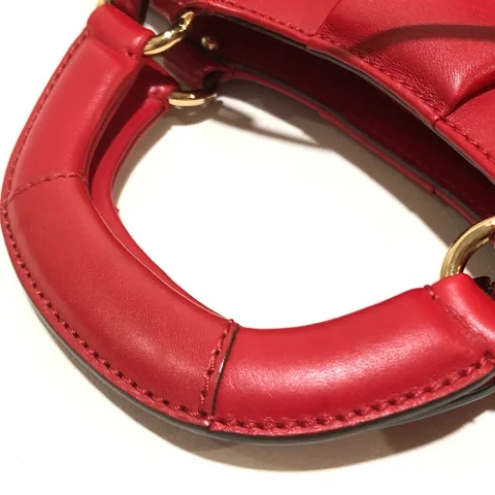 Salvatore Ferragamo Pre-owned Leather handbags Red Dames