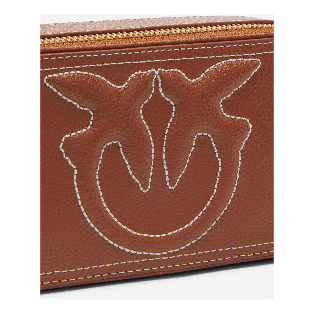 pinko Love Birds Cameratas Schoudertas Brown Dames
