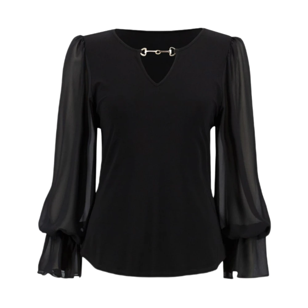 Joseph Ribkoff Longsleeve Top Black Dames