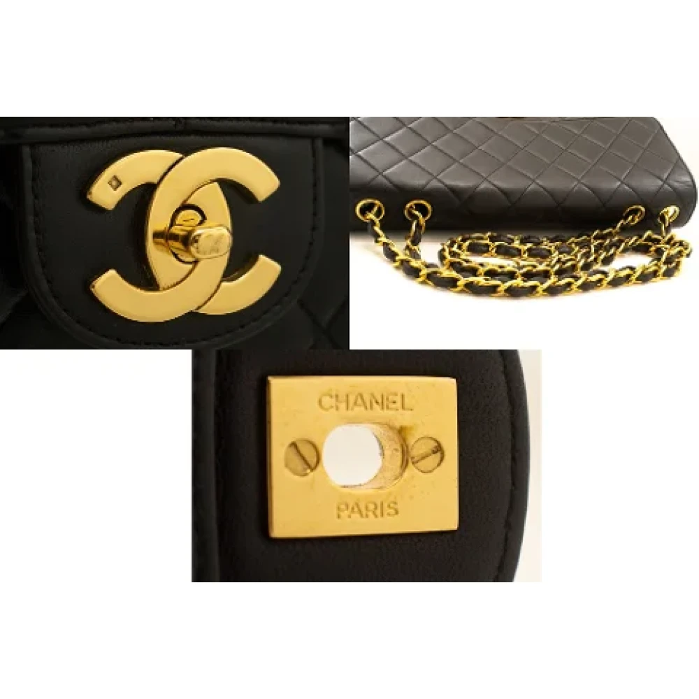 Chanel Vintage Pre-owned Leather chanel-bags Black Dames