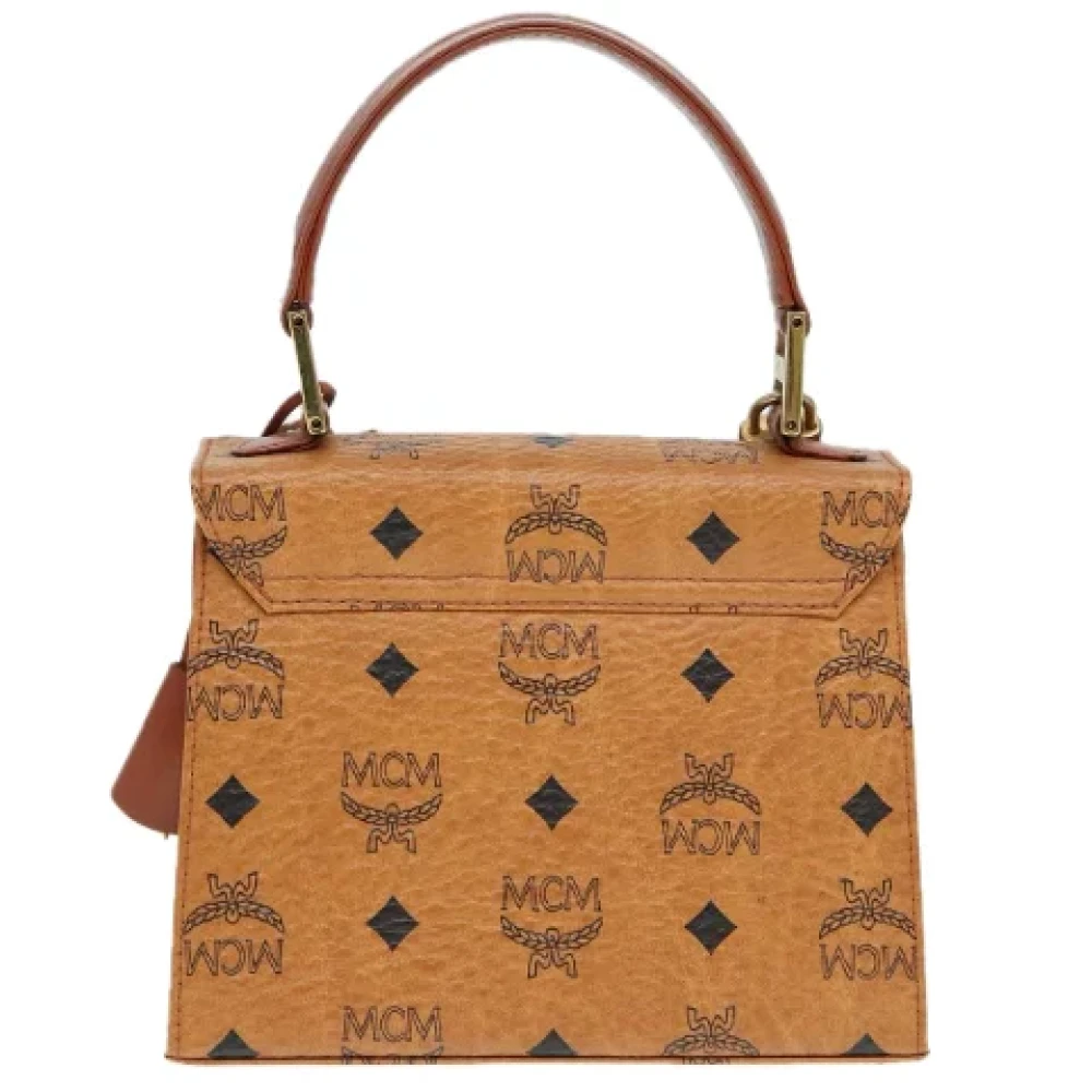 MCM Pre-owned Leather handbags Brown Dames