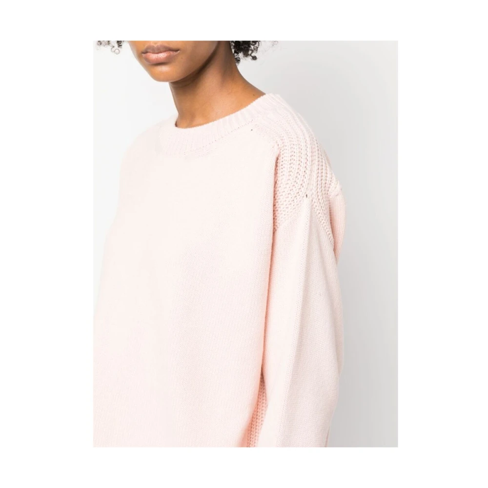 Sa Su Phi Cashmere Trui met Uitsnijding Pink Dames