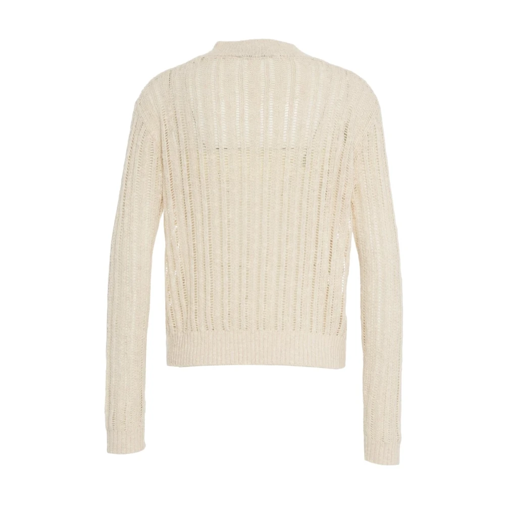 Peuterey Beige Netgebreide Trui Beige Dames