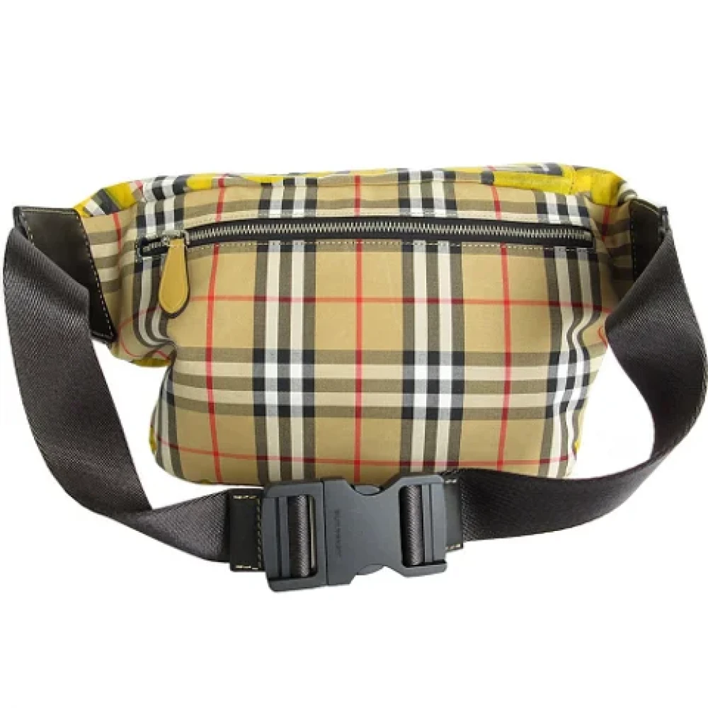 Burberry Vintage Pre-owned Fabric crossbody-bags Beige Dames