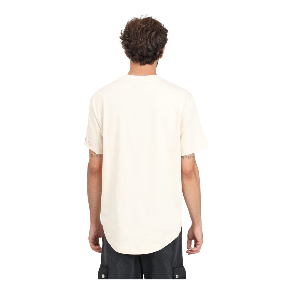 Karl Lagerfeld Heren Logo Patch T-shirt Beige Heren