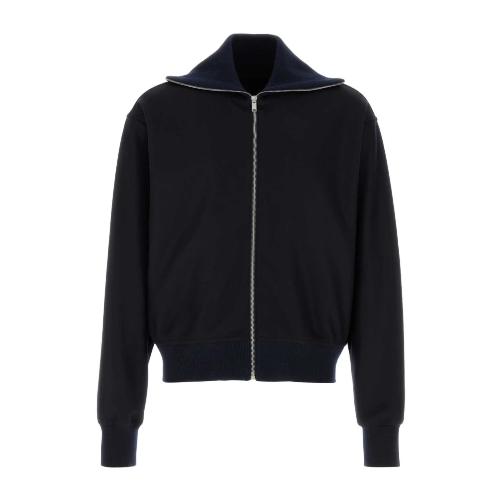 Jil Sander Mannelijk Blauw Truien & Vesten Heren, Xl, Wol, Wool Cardigan