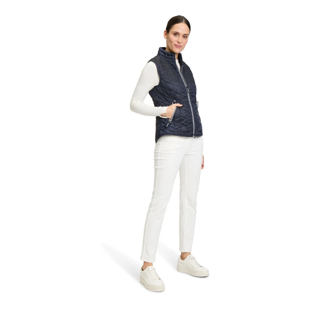 Betty Barclay Gewatteerd vest met opstaande kraag Blue Dames