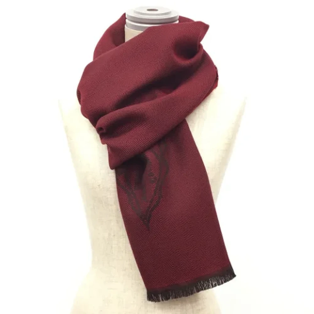 Gucci Vintage Pre-owned Wool scarves Brown Dames