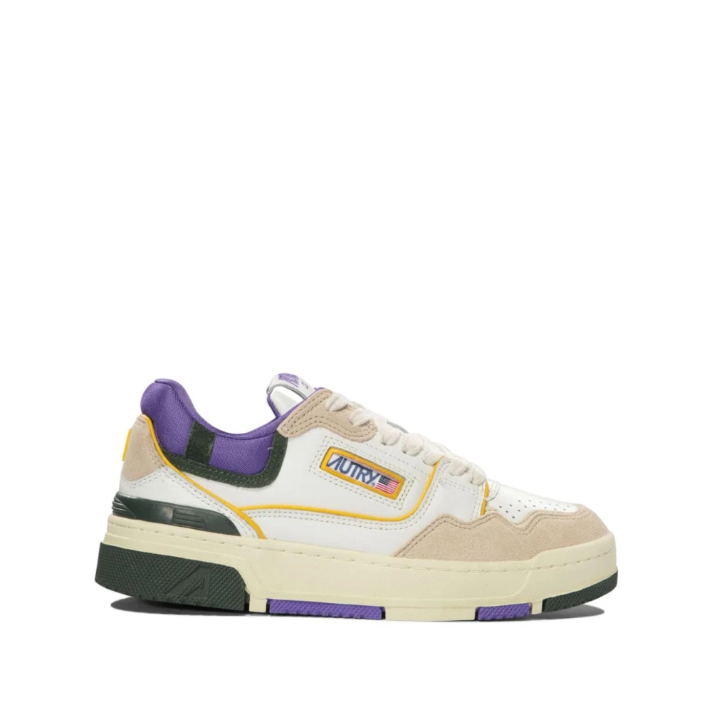 Autry Low-Top Sneakers met Suède Details Dames Schoenen Veelkleurig Multicolor