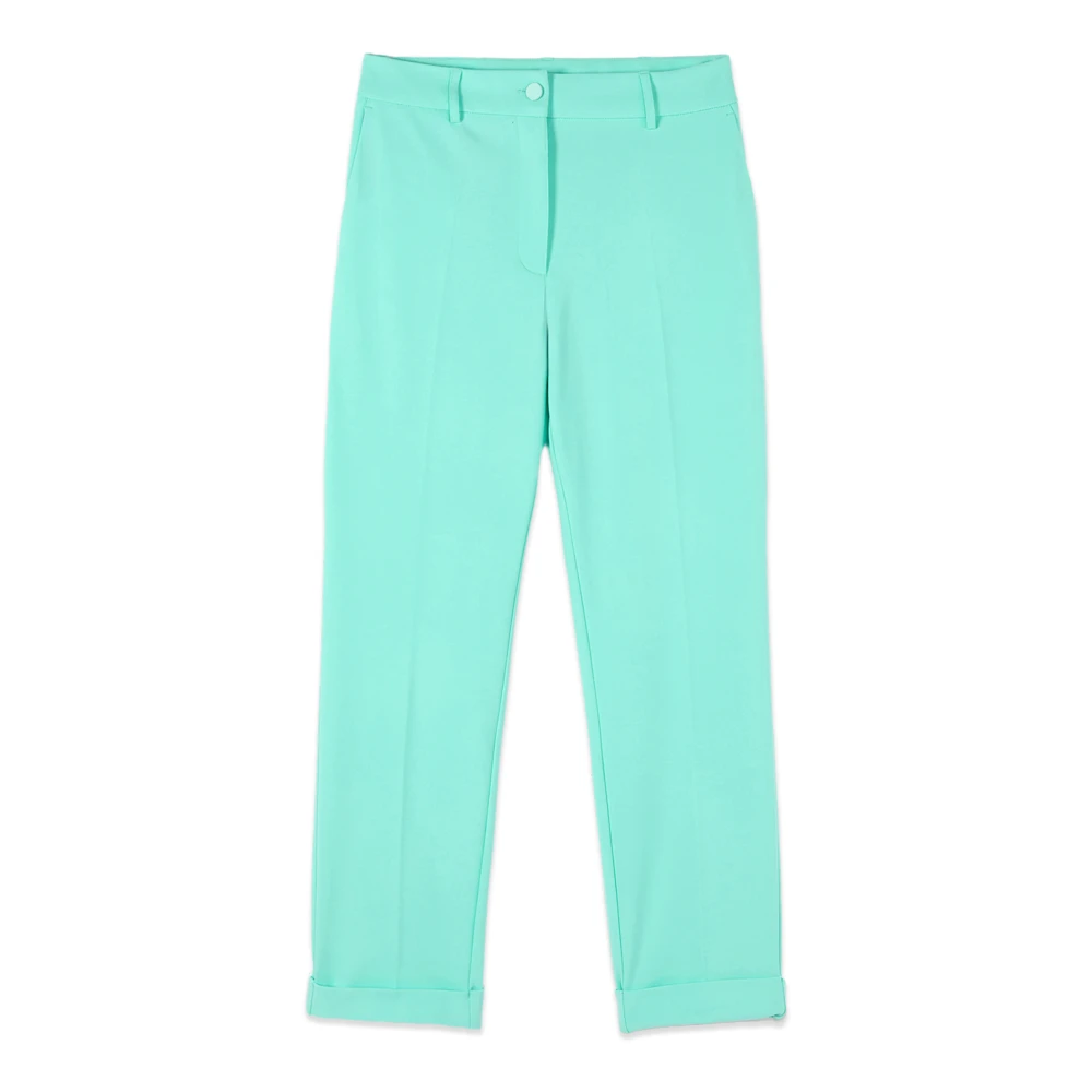 Oltre Femme Vert - Pantalon Cropped En Crêpe - Pantalons - Taille: 44 Fr
