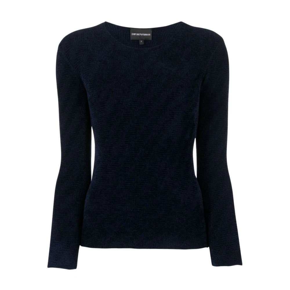 Emporio Armani Donkerblauwe Sweater Blue Dames