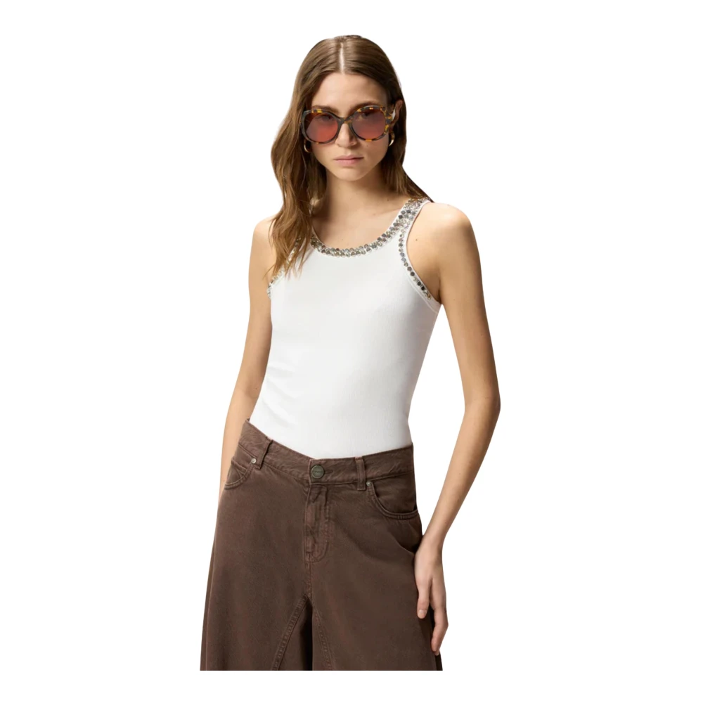 Pinko Donna Bianco - Coriandoli Canotta - Tops - M