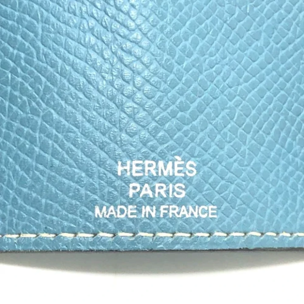 Hermès Vintage Pre-owned Leather key-holders Blue Dames