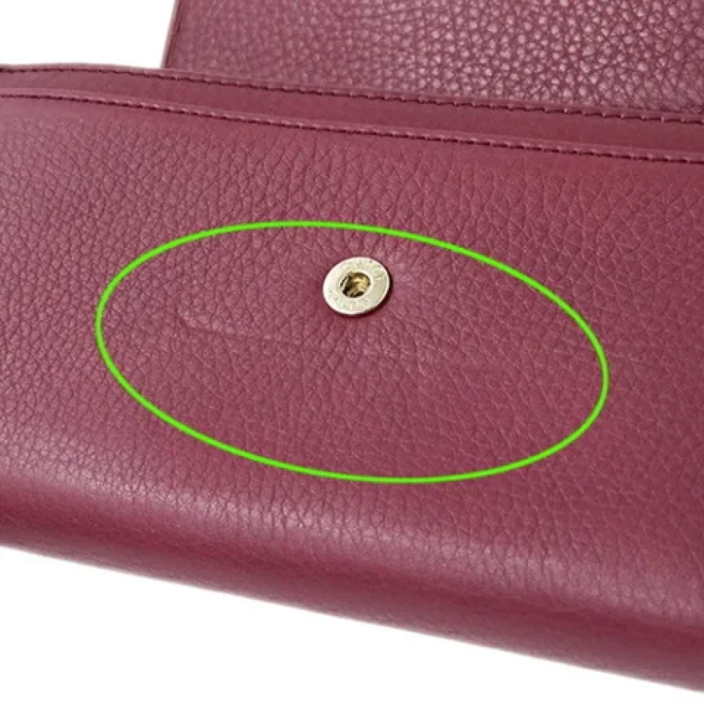 Gucci Vintage Pre-owned Leather wallets Red Dames