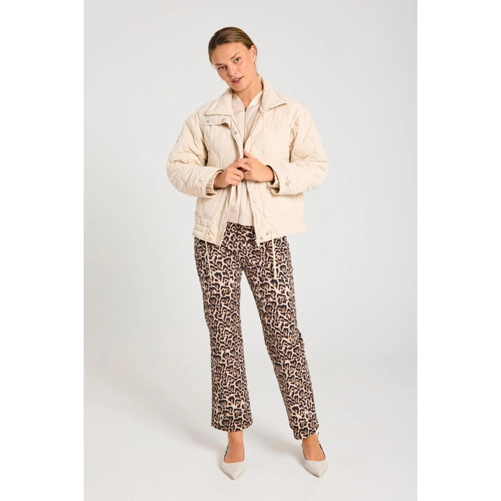 Freequent Stijlvolle Jack Coat in Moonbeam Beige Dames
