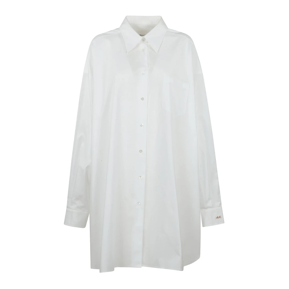 Maison Margiela Damen Weiß Klassisches Baumwollhemd