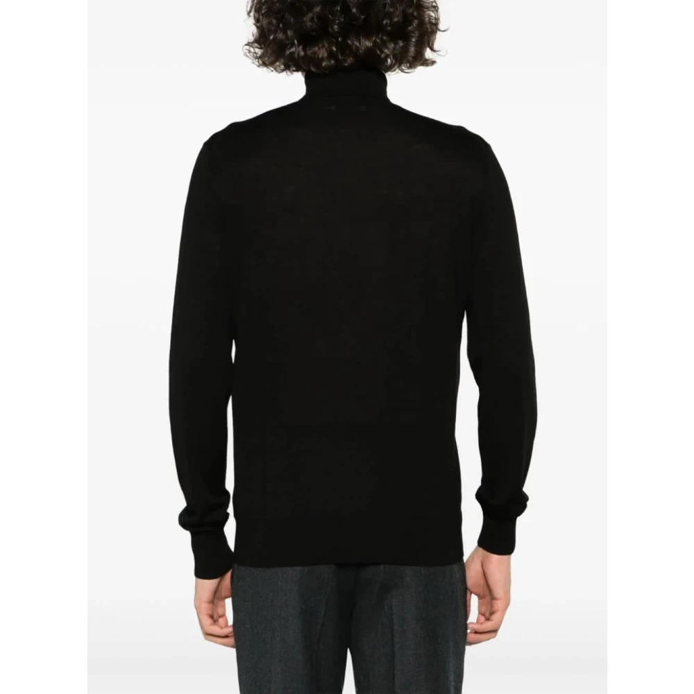 Ballantyne Zwarte T-Neck Pullover Sweater Black Heren