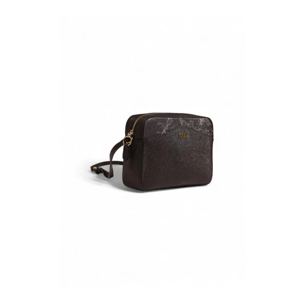 Alviero Martini 1a Classe Zwarte polyethyleen handtas met gemengde stof Black Dames