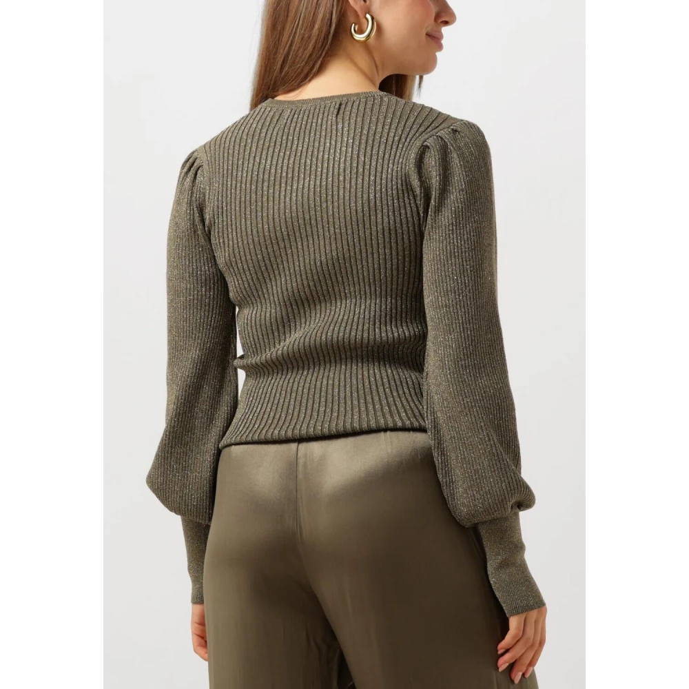 Nukus Groene Glitter Pullover voor Vrouwen Green Dames
