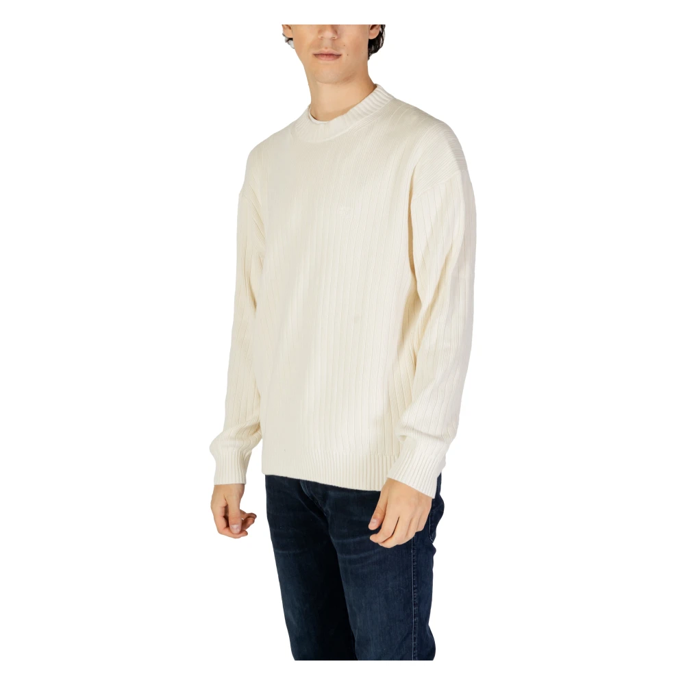 Calvin Klein Jeans Mannen Gebreide Kleding Collectie voor Herfst Winter Beige Heren