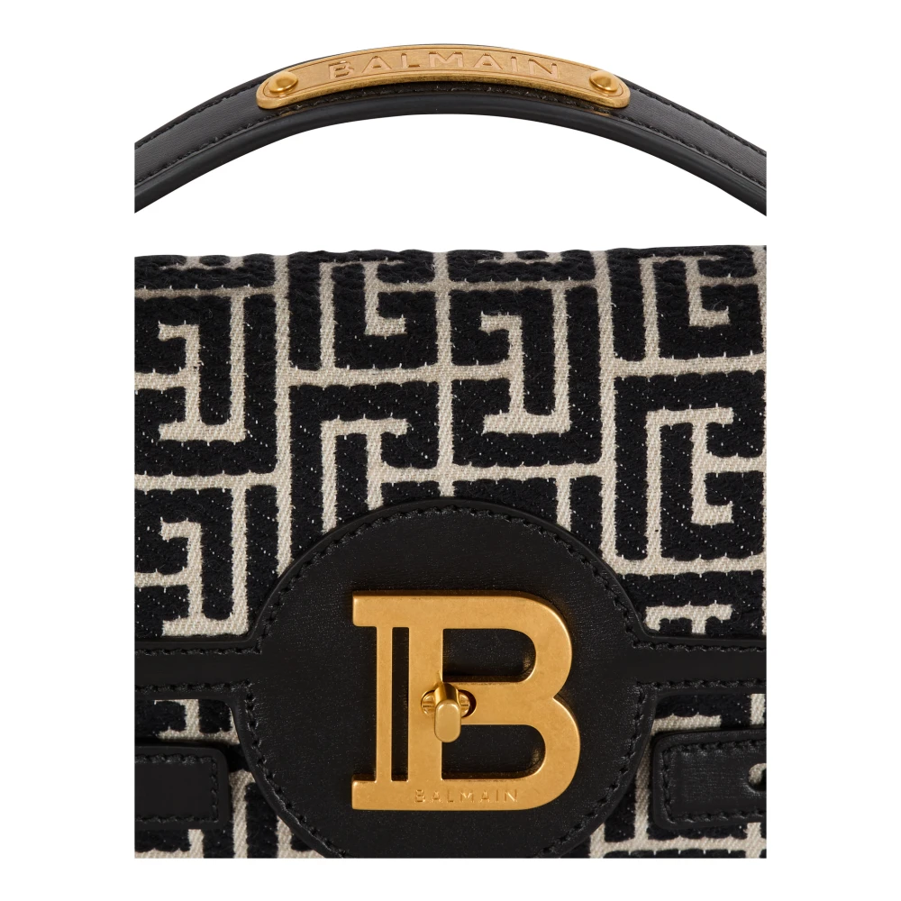 Balmain B-Buzz Shoulder 24 Bag Black Dames