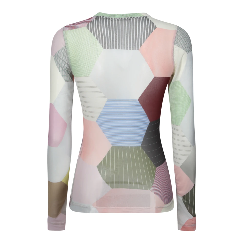 JW Anderson Geometrische Multicolor Mesh Top Multicolor Dames
