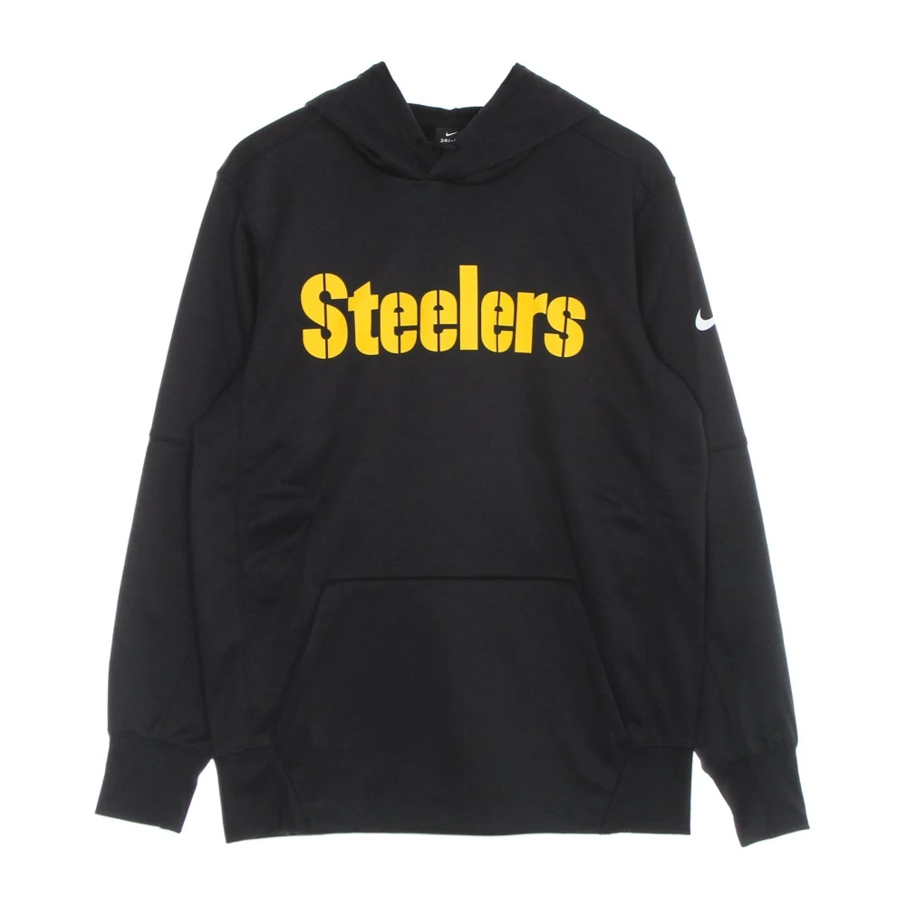 Nike Wordmark Therma Pullover Hoodie Black Heren