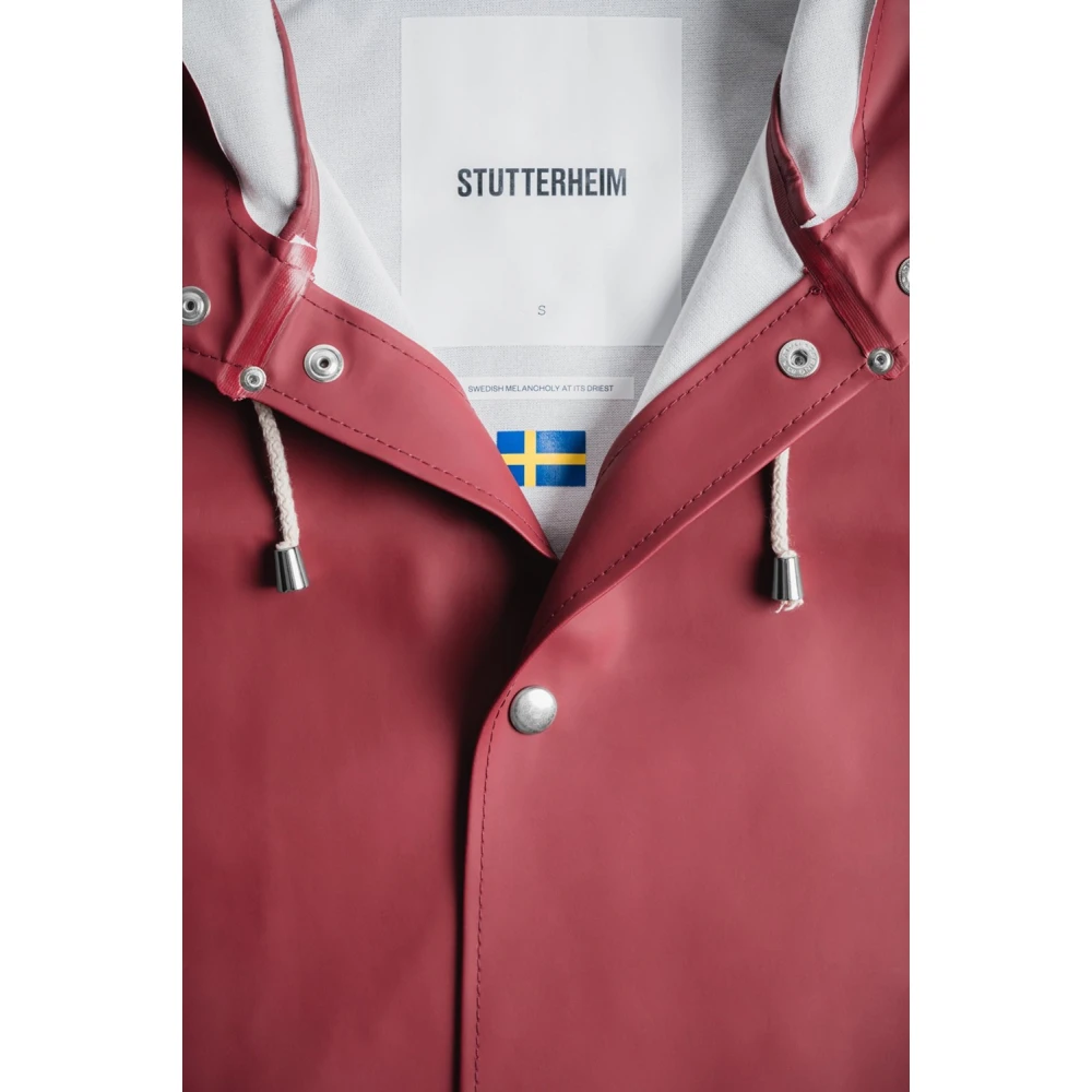 Stutterheim Stijlvol Waterdicht Regenjas Red Heren