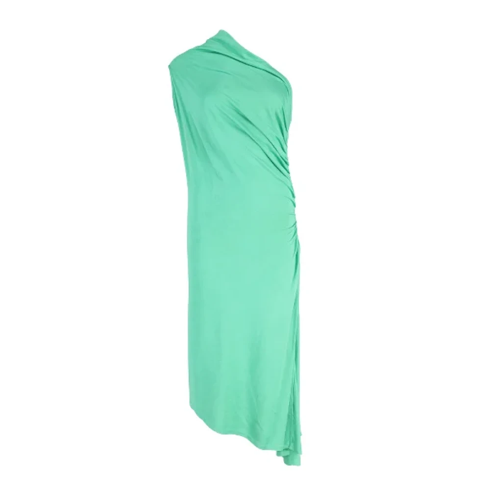 Ralph Lauren Pre-owned Silk dresses Green Dames