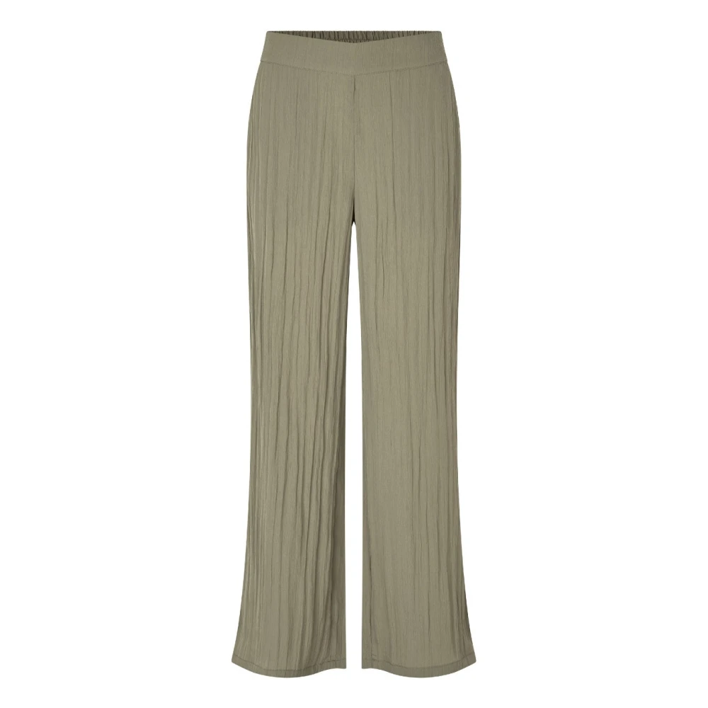 MbyM Groene Gestreepte Wijde Broek Green Dames